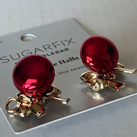 Sugarfix BaubleBar Ornament Dangle Earrings New DECK THE HALLS - Picture 3 of 5
